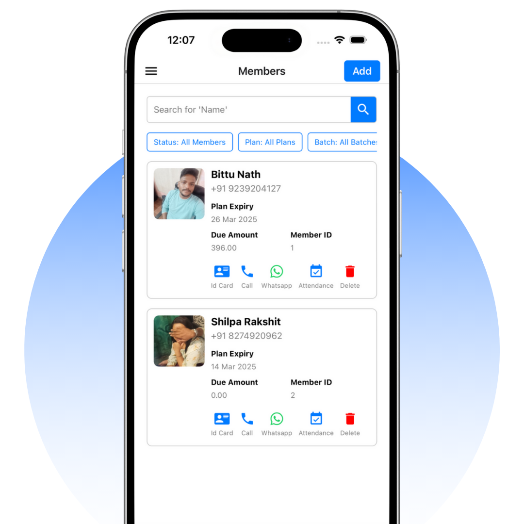 Gymzee gym management software dashboard